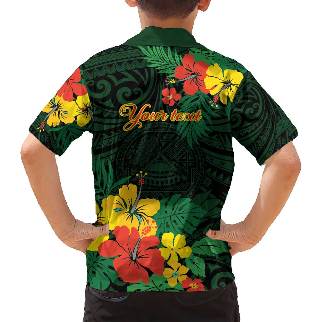 American Samoa Manu'atele Personalized Family Matching Summer Maxi Dress and Hawaiian Shirt Manua Island Hibiscus Flowers