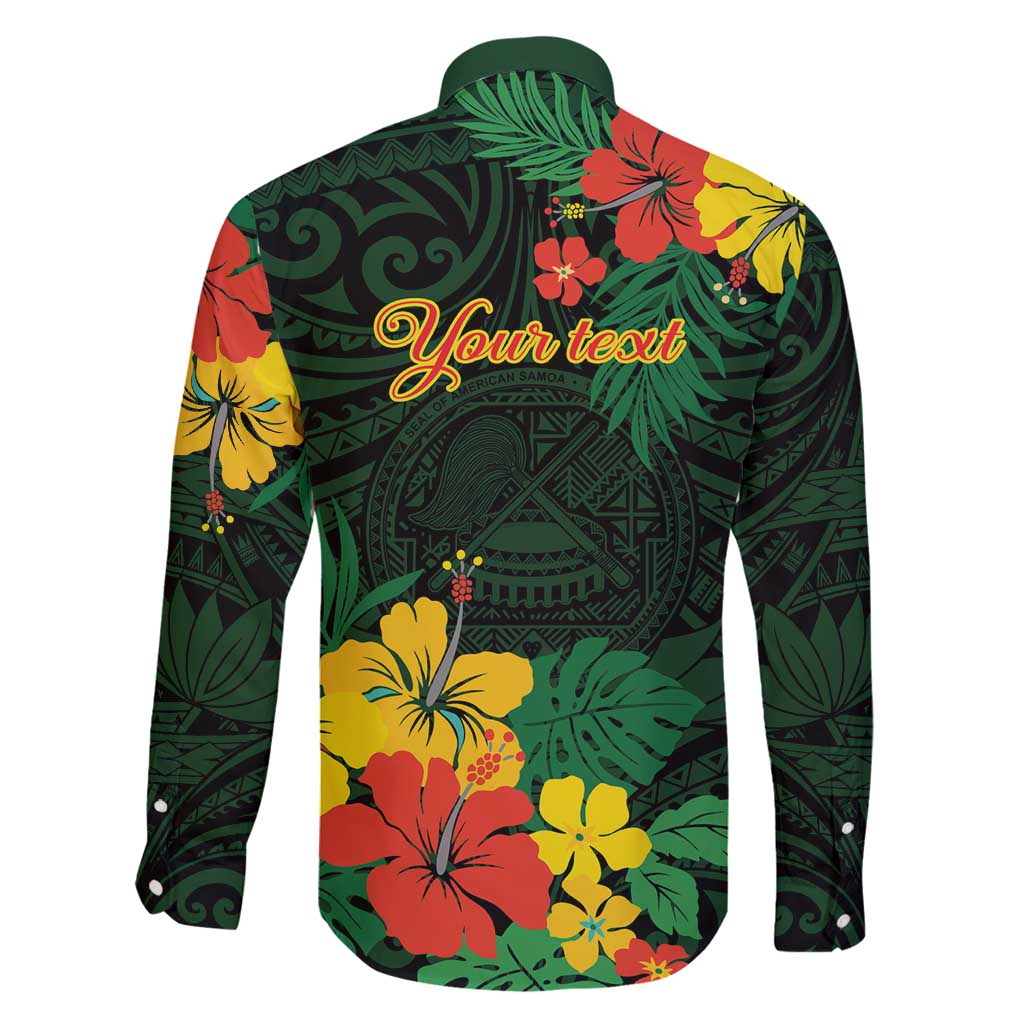 American Samoa Manu'atele Personalized Family Matching Tank Maxi Dress and Hawaiian Shirt Manua Island Hibiscus Flowers