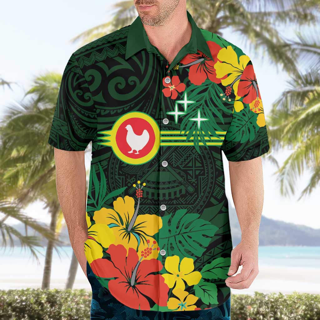 American Samoa Manu'atele Personalized Hawaiian Shirt Manua Island Hibiscus Flowers