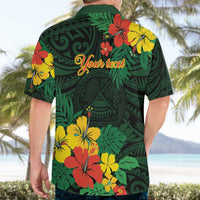 American Samoa Manu'atele Personalized Hawaiian Shirt Manua Island Hibiscus Flowers