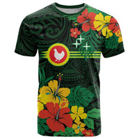 American Samoa Manu'atele Personalized T Shirt Manua Island Hibiscus Flowers
