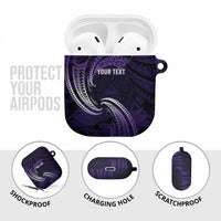 Manua Segaula American Samoa High School Personalized AirPods Case Polynesian Wave Style - Polynesian Pride