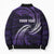 Manua Segaula American Samoa High School Personalized Bomber Puffer Jacket Polynesian Wave Style - Polynesian Pride