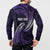 Manua Segaula American Samoa High School Personalized Button Sweatshirt Polynesian Wave Style