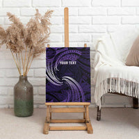 Manua Segaula American Samoa High School Personalized Canvas Wall Art Polynesian Wave Style