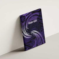 Manua Segaula American Samoa High School Personalized Canvas Wall Art Polynesian Wave Style
