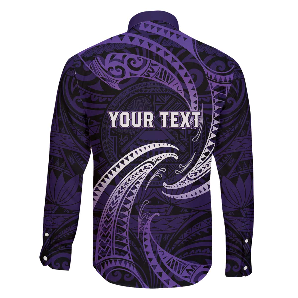 Manua Segaula American Samoa High School Personalized Family Matching Off The Shoulder Long Sleeve Dress and Hawaiian Shirt Polynesian Wave Style