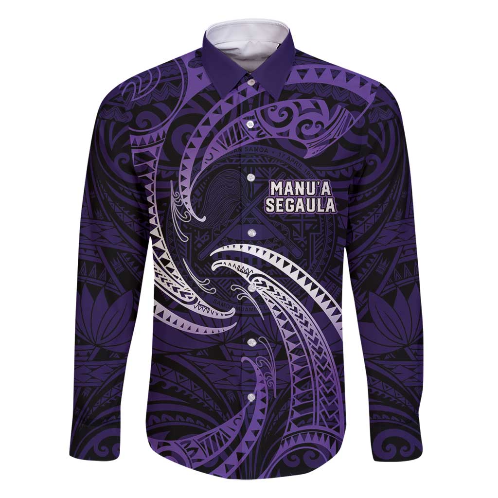 Manua Segaula American Samoa High School Personalized Family Matching Summer Maxi Dress and Hawaiian Shirt Polynesian Wave Style