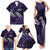 Manua Segaula American Samoa High School Personalized Family Matching Tank Maxi Dress and Hawaiian Shirt Polynesian Wave Style