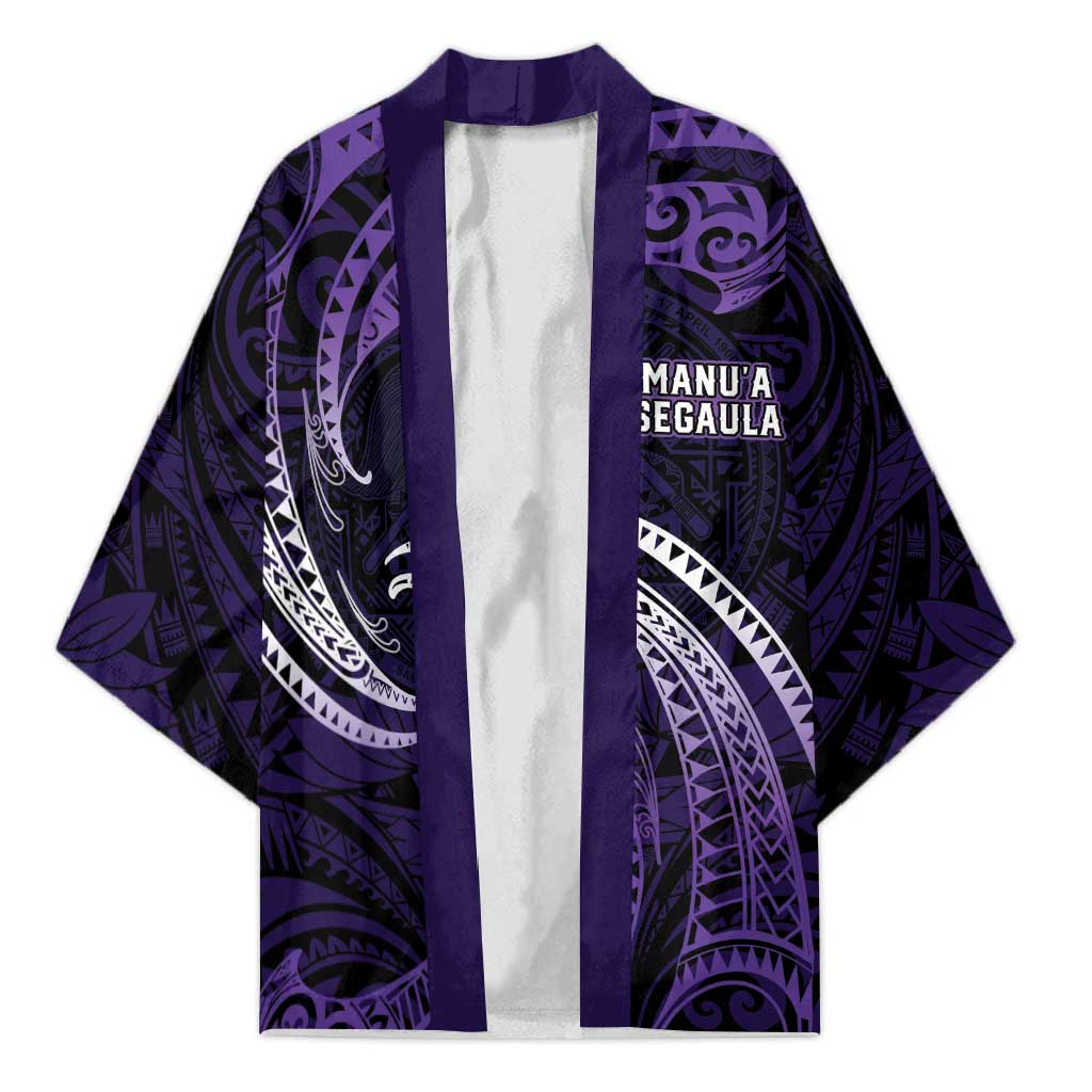 Manua Segaula American Samoa High School Personalized Kimono Polynesian Wave Style - Polynesian Pride