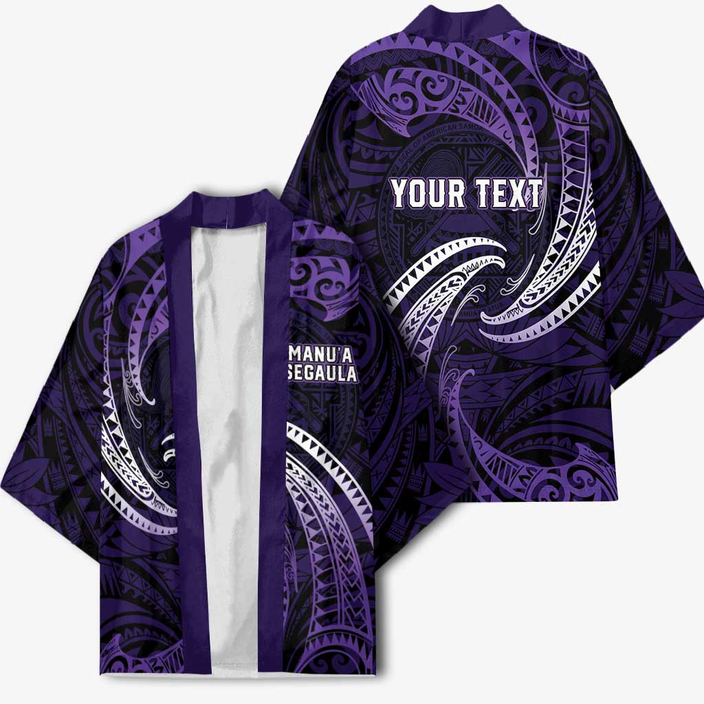 Manua Segaula American Samoa High School Personalized Kimono Polynesian Wave Style - Polynesian Pride