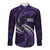 Manua Segaula American Samoa High School Personalized Long Sleeve Button Shirt Polynesian Wave Style