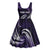 Manua Segaula American Samoa High School Personalized Midi Dress Polynesian Wave Style - Polynesian Pride