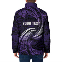 Manua Segaula American Samoa High School Personalized Padded Jacket Polynesian Wave Style - Polynesian Pride