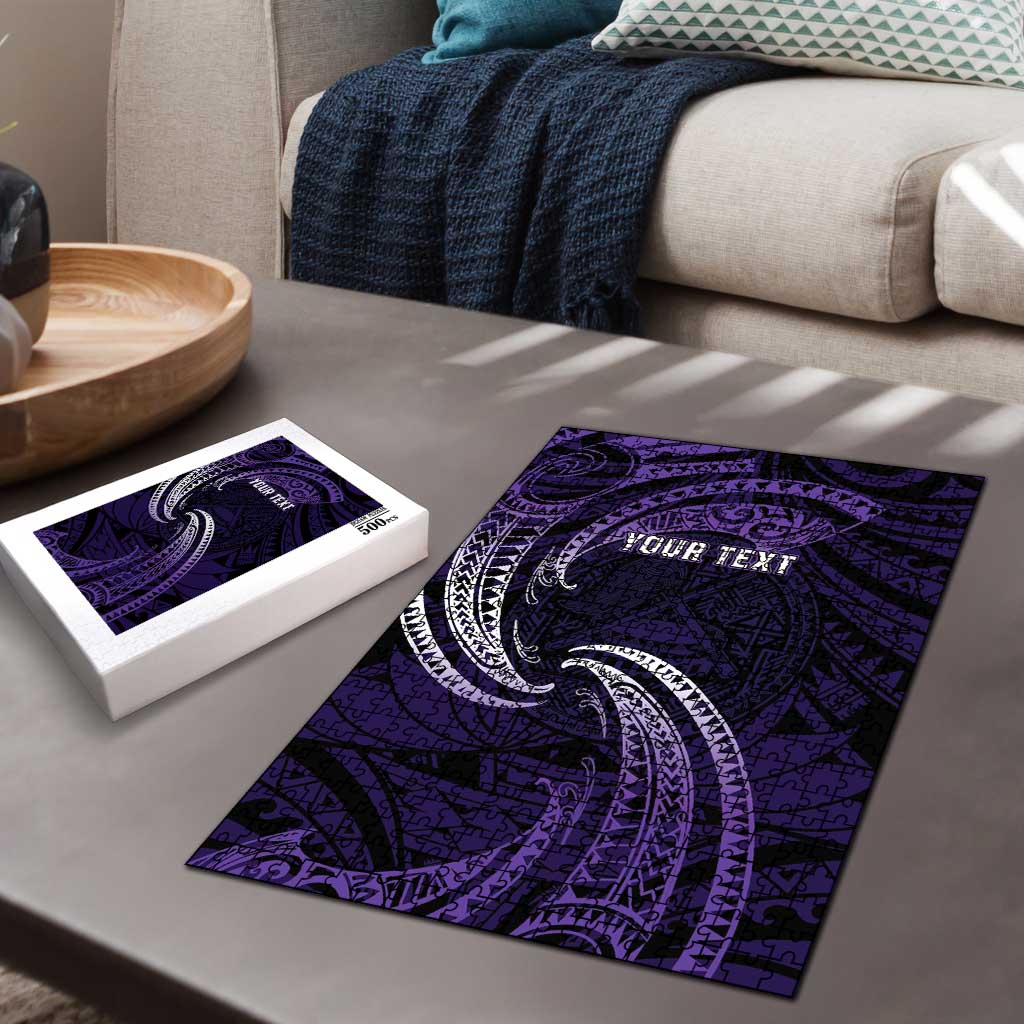 Manua Segaula American Samoa High School Personalized Puzzle Polynesian Wave Style - Polynesian Pride