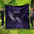Manua Segaula American Samoa High School Personalized Quilt Polynesian Wave Style