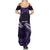Manua Segaula American Samoa High School Personalized Summer Maxi Dress Polynesian Wave Style