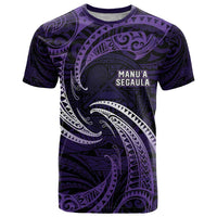 Manua Segaula American Samoa High School Personalized T Shirt Polynesian Wave Style