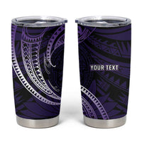 Manua Segaula American Samoa High School Personalized Tumbler Cup Polynesian Wave Style