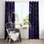 Manua Segaula American Samoa High School Personalized Window Curtain Polynesian Wave Style