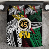 Ni-Van Vanuatu 45th Yumi Yumi Yumi Bedding Set Vanuatuan Boar Tusk Polynesian Pattern