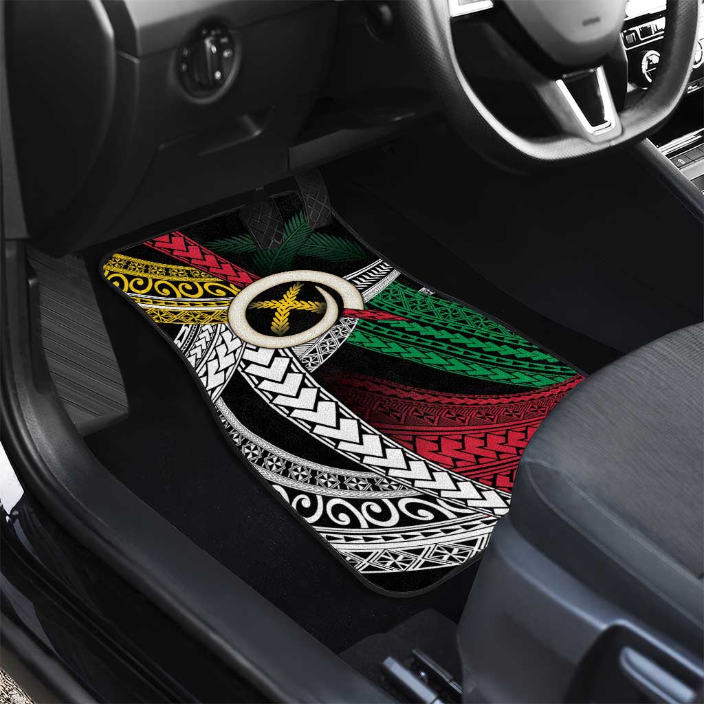 Ni-Van Vanuatu 45th Yumi Yumi Yumi Car Mats Vanuatuan Boar Tusk Polynesian Pattern