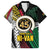 Ni-Van Vanuatu 45th Yumi Yumi Yumi Family Matching Long Sleeve Bodycon Dress and Hawaiian Shirt Vanuatuan Boar Tusk Polynesian Pattern