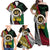Ni-Van Vanuatu 45th Yumi Yumi Yumi Family Matching Off Shoulder Maxi Dress and Hawaiian Shirt Vanuatuan Boar Tusk Polynesian Pattern