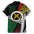 Ni-Van Vanuatu 45th Yumi Yumi Yumi Family Matching Short Sleeve Bodycon Dress and Hawaiian Shirt Vanuatuan Boar Tusk Polynesian Pattern
