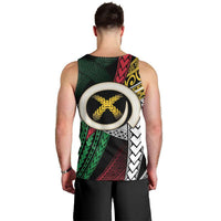 Ni-Van Vanuatu 45th Yumi Yumi Yumi Men Tank Top Vanuatuan Boar Tusk Polynesian Pattern