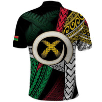 Ni-Van Vanuatu 45th Yumi Yumi Yumi Polo Shirt Vanuatuan Boar Tusk Polynesian Pattern