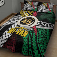 Ni-Van Vanuatu 45th Yumi Yumi Yumi Quilt Bed Set Vanuatuan Boar Tusk Polynesian Pattern