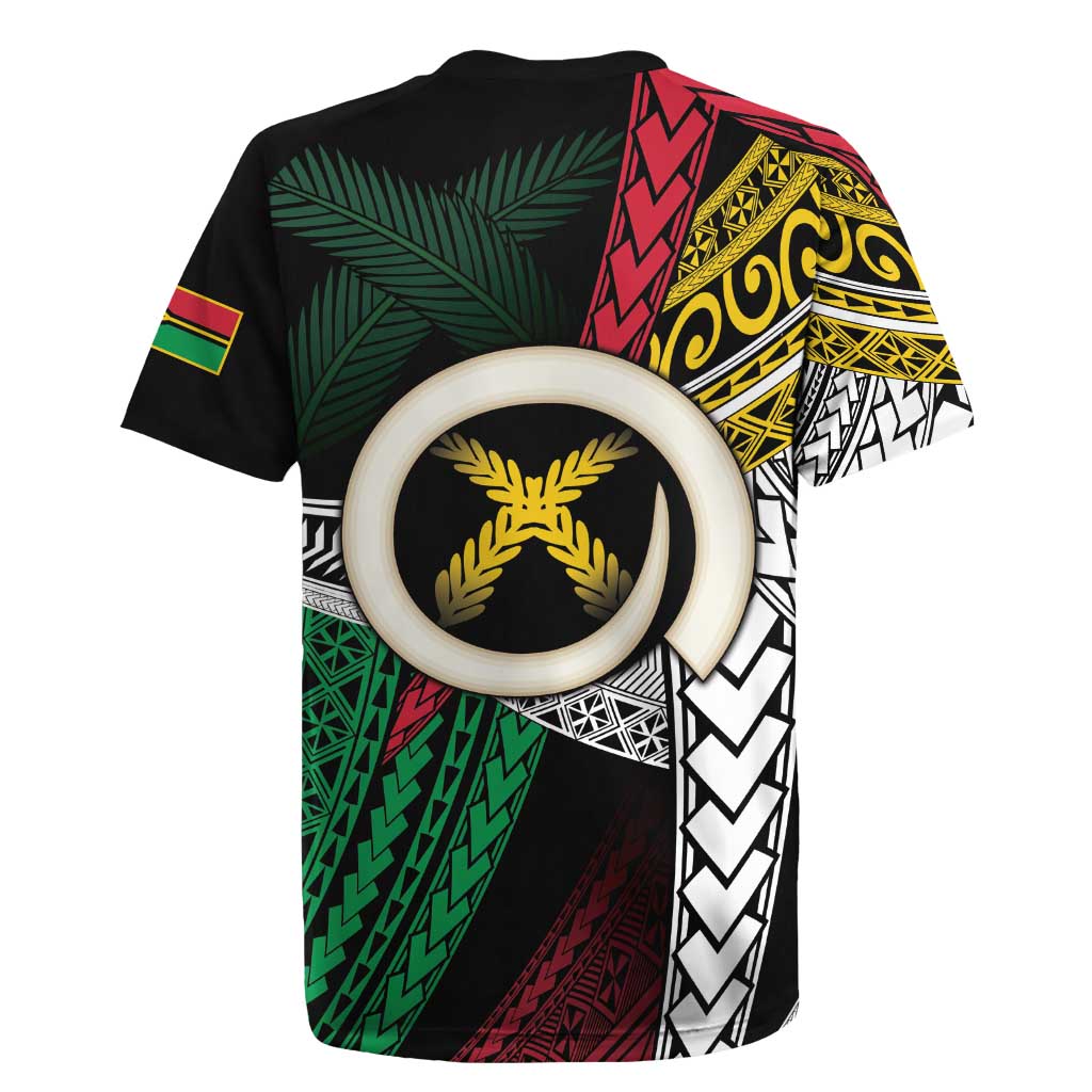 Ni-Van Vanuatu 45th Yumi Yumi Yumi Rugby Jersey Vanuatuan Boar Tusk Polynesian Pattern