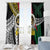 Ni-Van Vanuatu 45th Yumi Yumi Yumi Window Curtain Vanuatuan Boar Tusk Polynesian Pattern