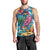 Hawaiian Flamingo Hibiscus Personalised Men Tank Top Blue Summer Tropical Flowers - Polynesian Pride