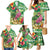 Hawaiian Flamingo Hibiscus Personalised Family Matching Mermaid Dress and Hawaiian Shirt Green Summer Tropical Flowers - Polynesian Pride