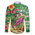 Hawaiian Flamingo Hibiscus Personalised Family Matching Mermaid Dress and Hawaiian Shirt Green Summer Tropical Flowers - Polynesian Pride