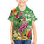Hawaiian Flamingo Hibiscus Personalised Family Matching Short Sleeve Bodycon Dress and Hawaiian Shirt Green Summer Tropical Flowers - Polynesian Pride