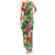 Hawaiian Flamingo Hibiscus Personalised Family Matching Tank Maxi Dress and Hawaiian Shirt Green Summer Tropical Flowers - Polynesian Pride