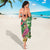 Hawaiian Flamingo Hibiscus Personalised Sarong Green Summer Tropical Flowers - Polynesian Pride