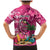 Hawaiian Flamingo Hibiscus Personalised Family Matching Mermaid Dress and Hawaiian Shirt Pink Summer Tropical Flowers - Polynesian Pride