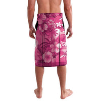 Hawaiian Flamingo Hibiscus Personalised Lavalava Pink Summer Tropical Flowers - Polynesian Pride