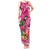 Hawaiian Flamingo Hibiscus Personalised Tank Maxi Dress Pink Summer Tropical Flowers - Polynesian Pride