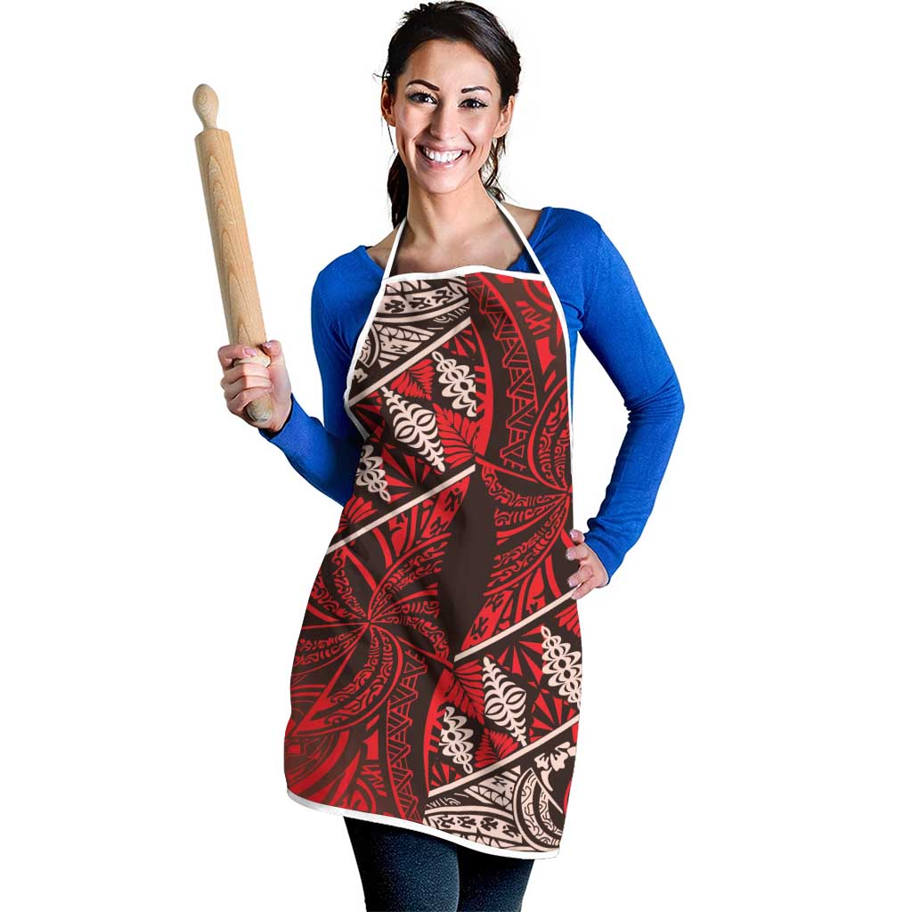Vintage Ngatu Tribal Tonga Pattern Apron - Polynesian Pride