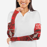 Vintage Ngatu Tribal Tonga Pattern Arm Sleeves - Polynesian Pride