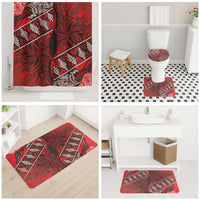 Vintage Ngatu Tribal Tonga Pattern Bathroom Set - Polynesian Pride