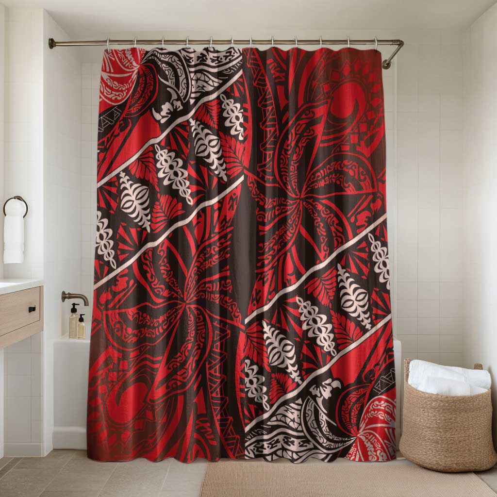 Vintage Ngatu Tribal Tonga Pattern Bathroom Set - Polynesian Pride