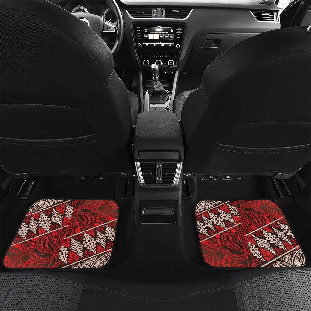 Vintage Ngatu Tribal Tonga Pattern Car Mats - Polynesian Pride
