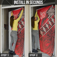 Vintage Ngatu Tribal Tonga Pattern Door Cover - Polynesian Pride