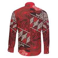 Vintage Ngatu Tribal Tonga Pattern Family Matching Short Sleeve Bodycon Dress and Hawaiian Shirt - Polynesian Pride